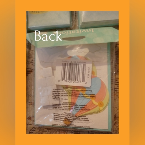 Hot air balloon invitation kits - Picture 3 of 4